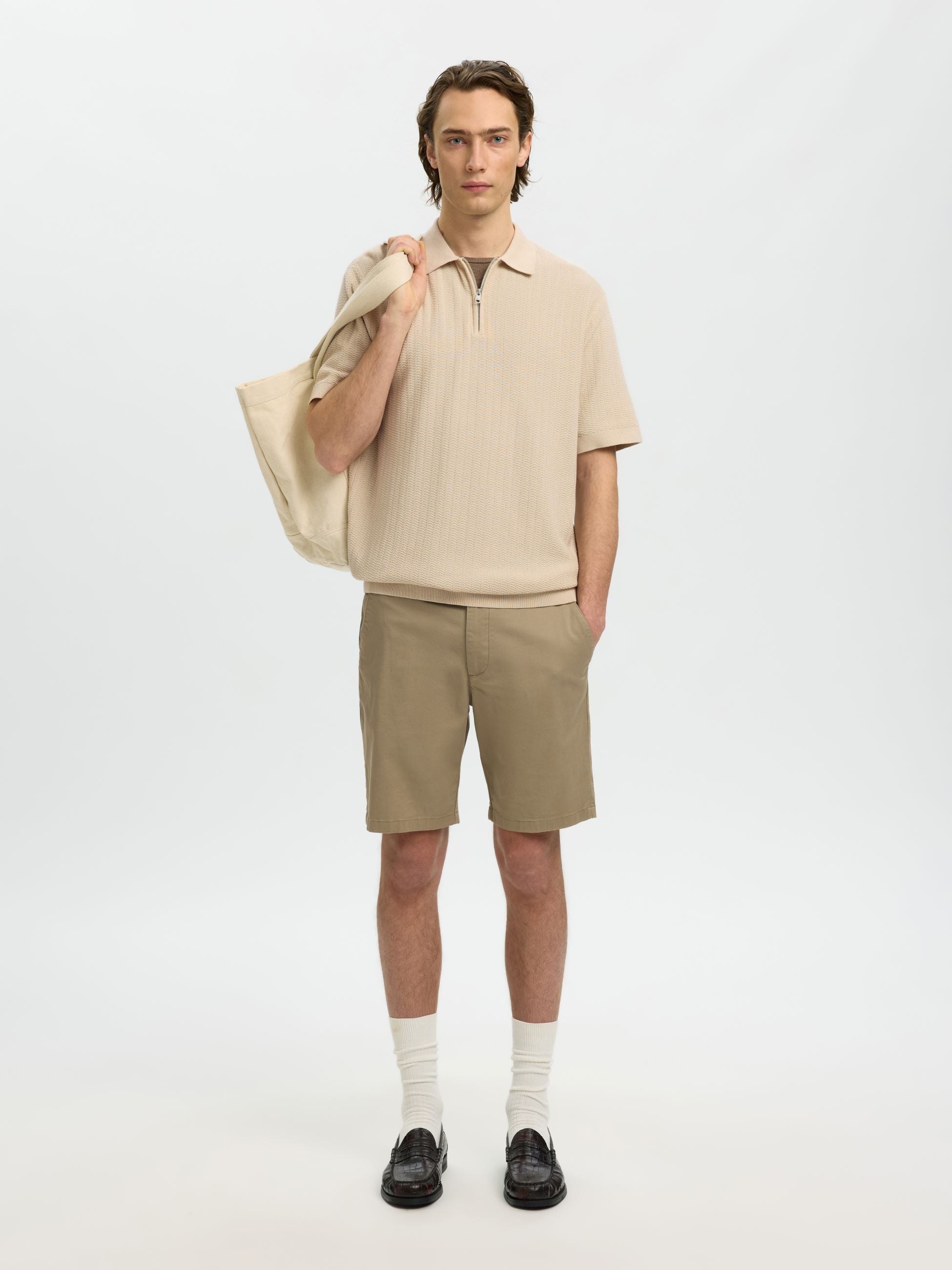 T-Shirt e Polo Selected 16096388 Panna