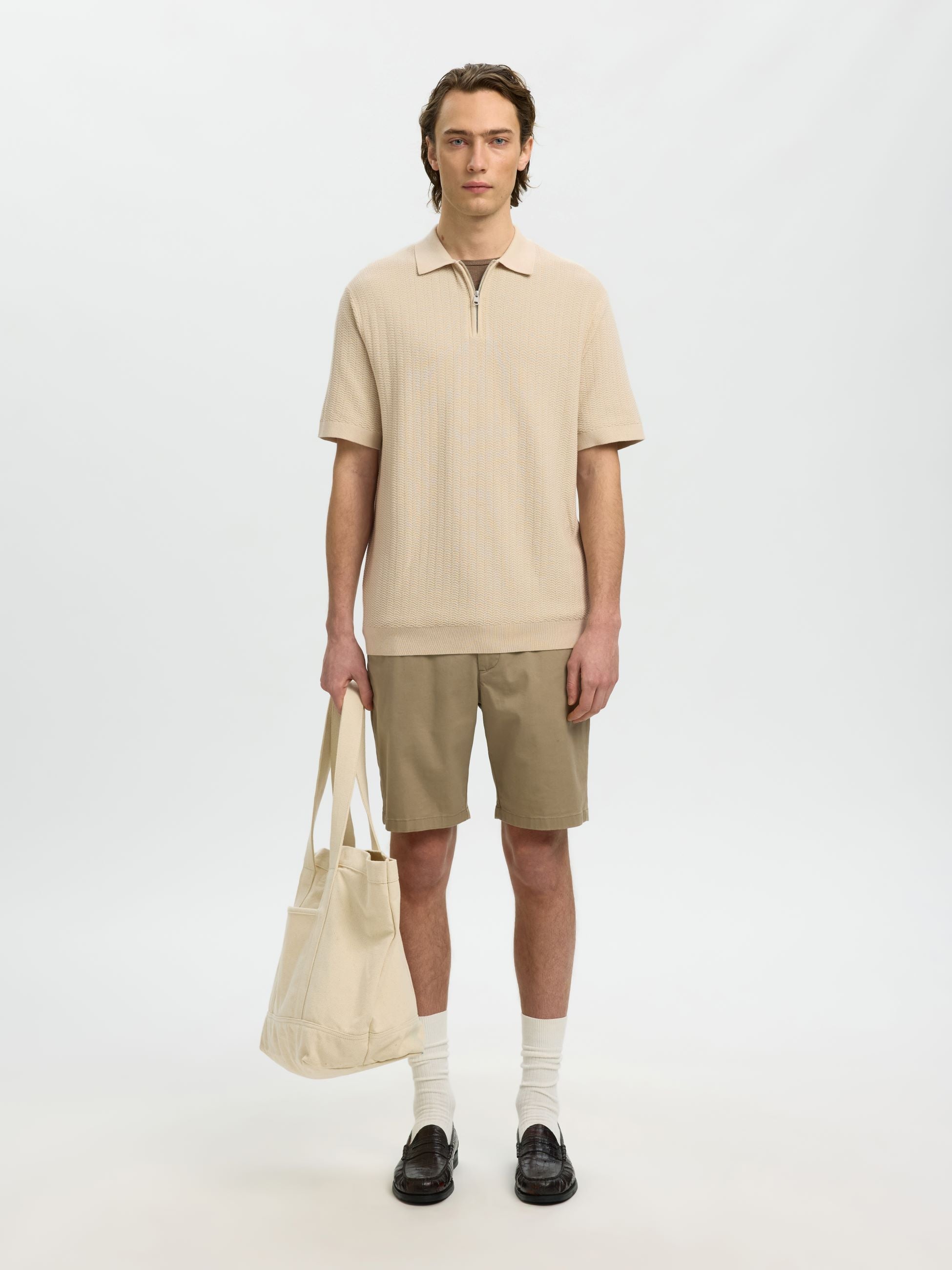 T-Shirt e Polo Selected 16096388 Panna