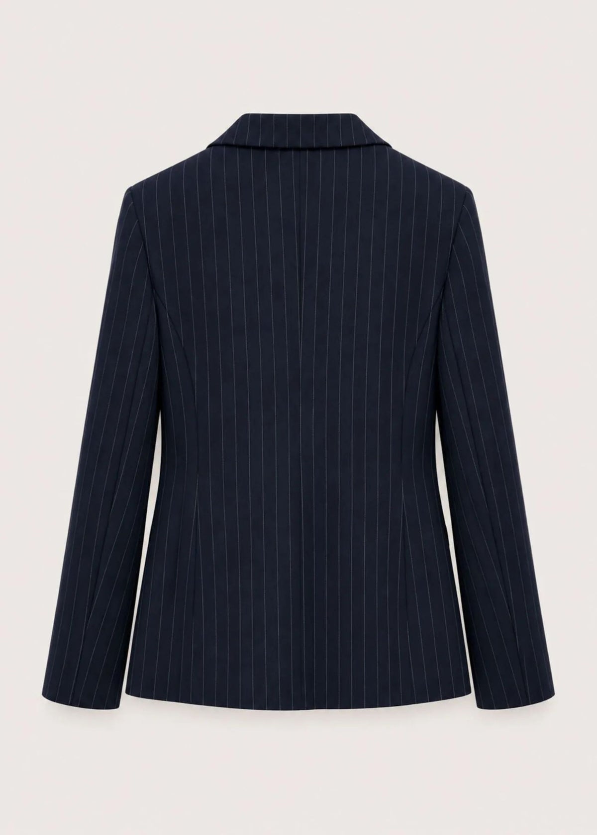 Blazer gessato a due bottoni Gaudi Jeans, blu, retro su fondo bianco