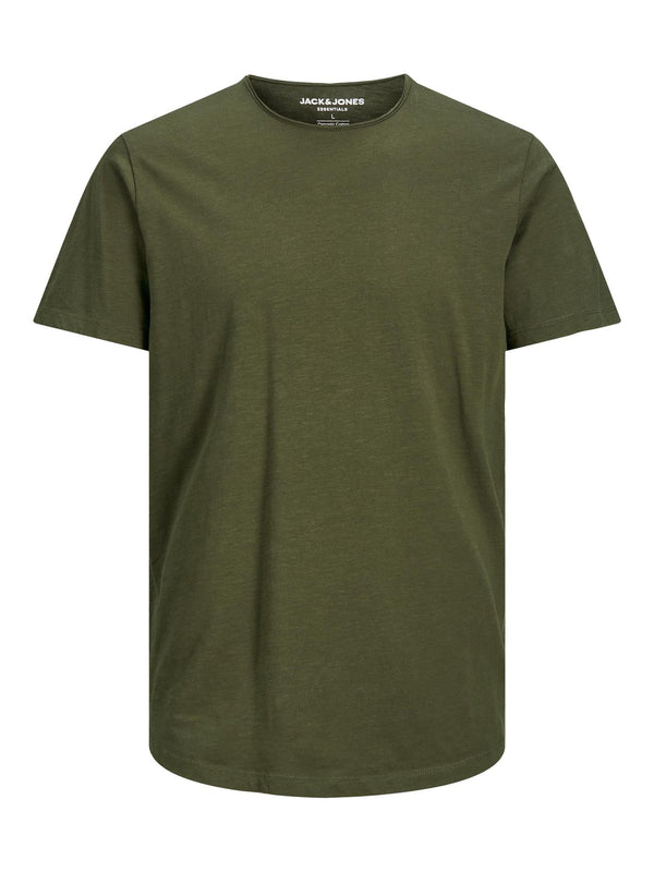 12182498 - T-shirt vestibilità morbida, girocollo a rotolino.