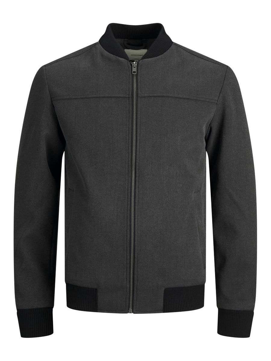 12190018 - Giacca a bomber con tessuto micro tramato, polsini elastici e tasca interna.
