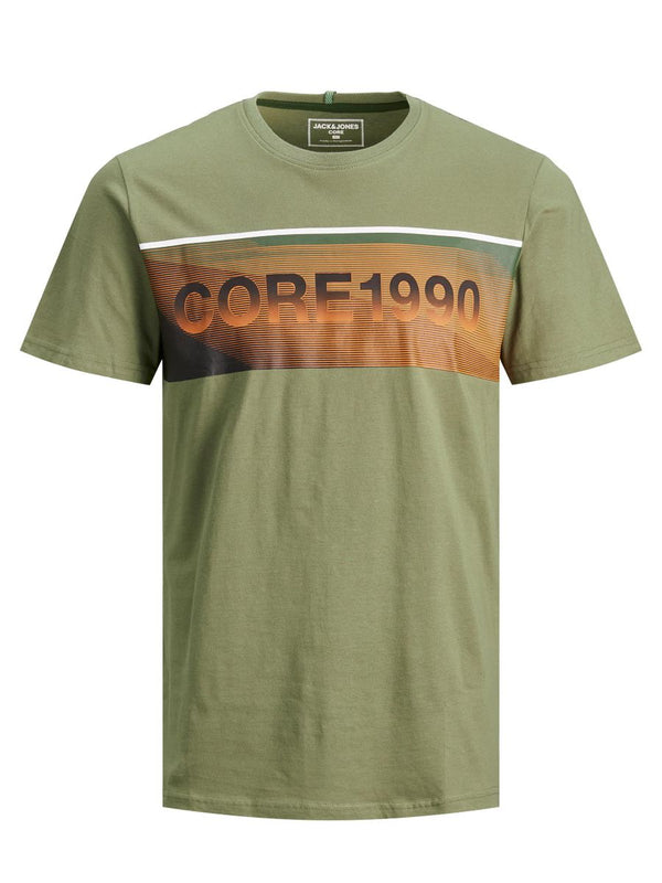 12185096 - T- shirt girocollo con stampa sul davanti bicolore