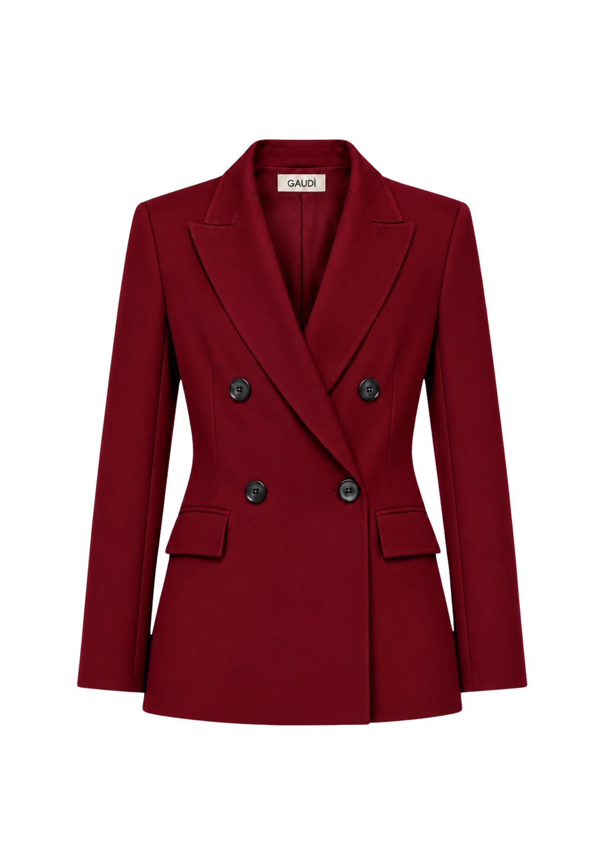 Blazer doppiopetto con revers a lancia e tasche con patta, tre colori
