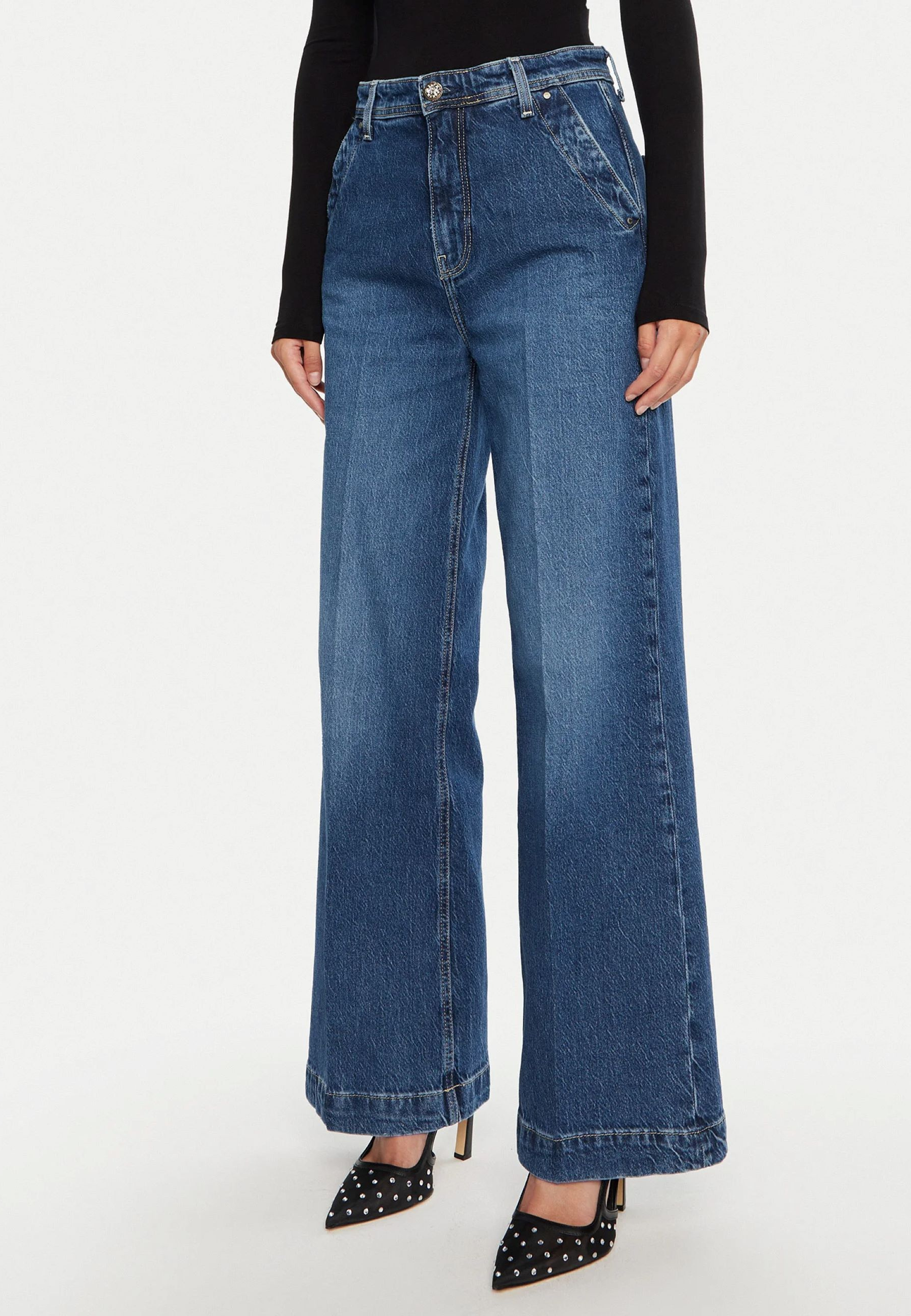 Pantaloni Guess W4YA77D5DD4