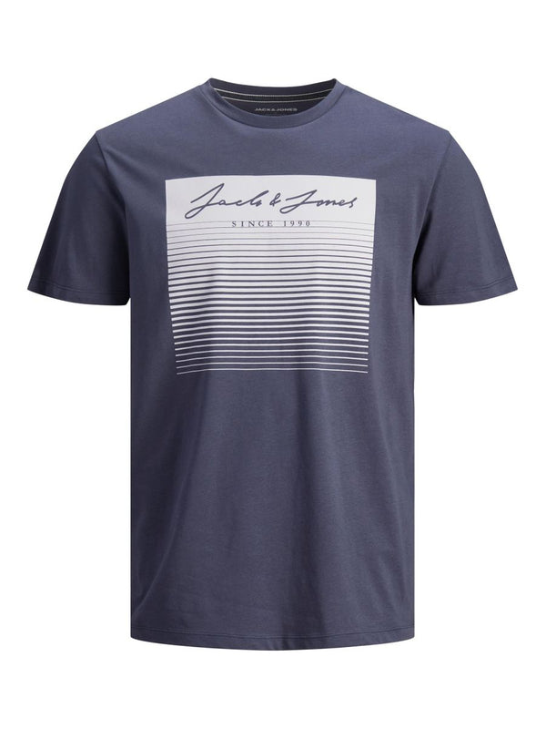 12200228 - T-shirt con stampa sul davanti sfumata e logo in corsivo.