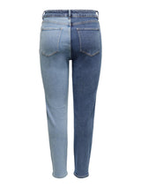 15265402 - Jeans Mum fit vita alta, bicolore.