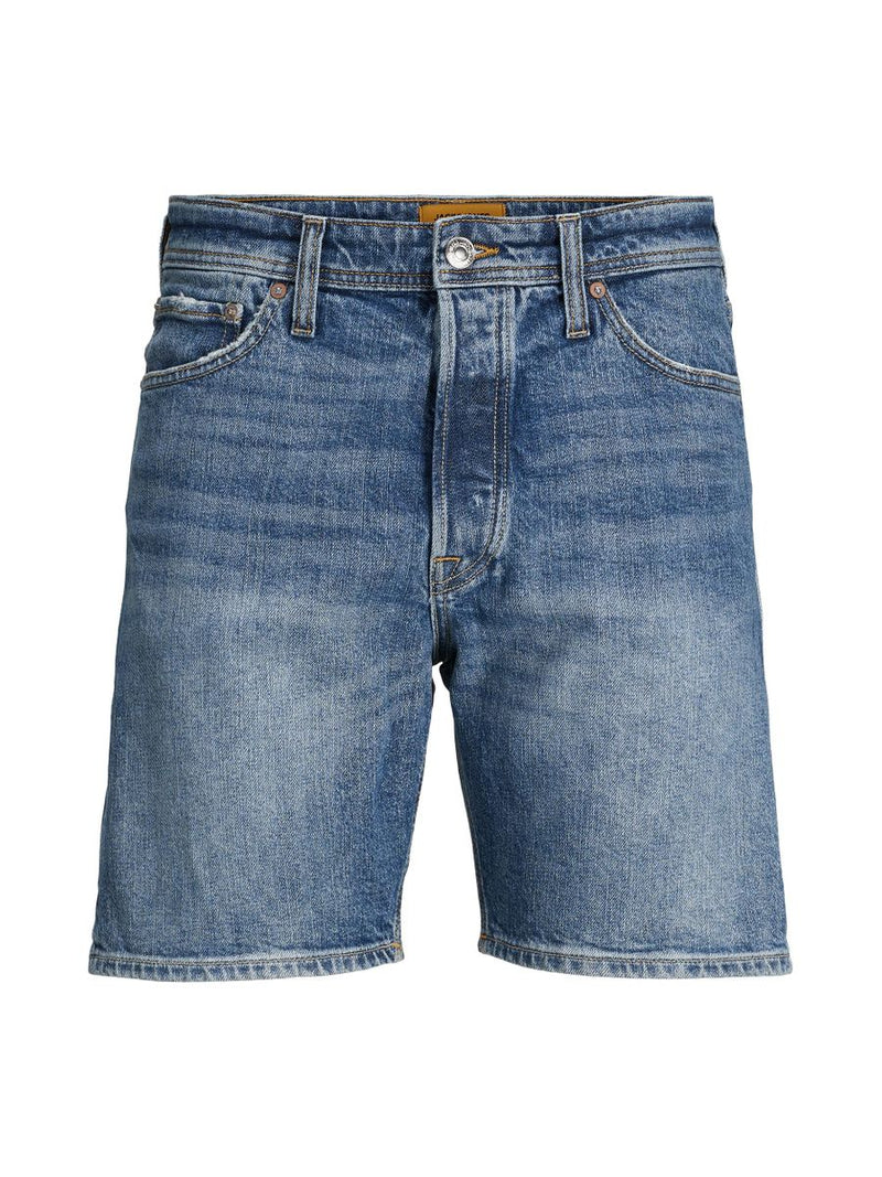 12168457 - Short di jeans con impunture a vista e sulle tasche dietro.