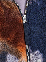 12198188 - Giubbotto in tessuto morbido, multicolore con colletto.