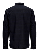 12161547 -Camicia in caldo cotone con trama a contrasto di righe