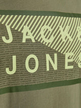 12185035 -T-shirt con logo stampato sul davanti bicolore.