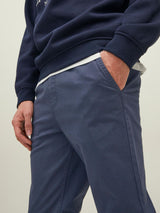 12212133 -Pantalone in cotone morbido con elastico in vita.