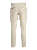12210125 - Pantalone in cotone leggero e bottone a vista.