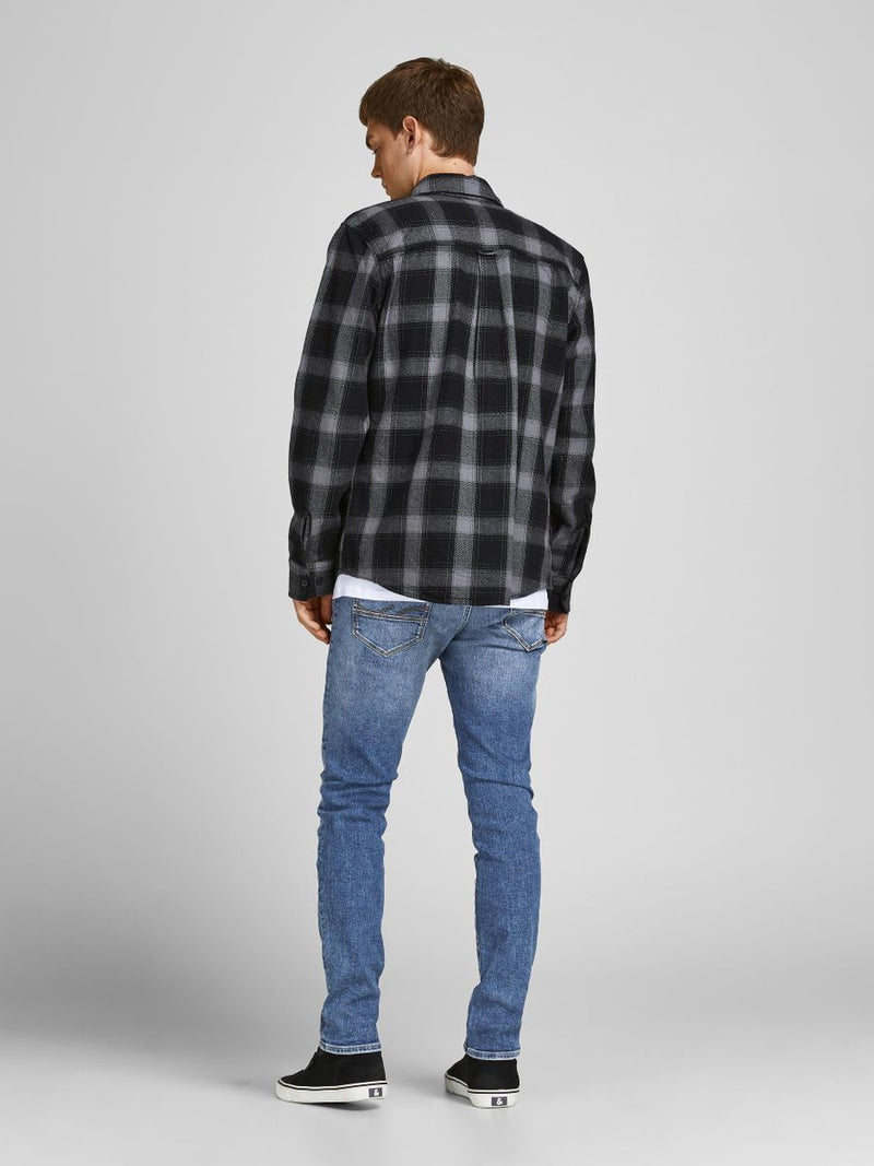 12201647 - Jeans elasticizzato, vestibilità slim, tasca america.
