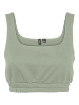 10259063 - Top corto con elastico sotto il seno.
