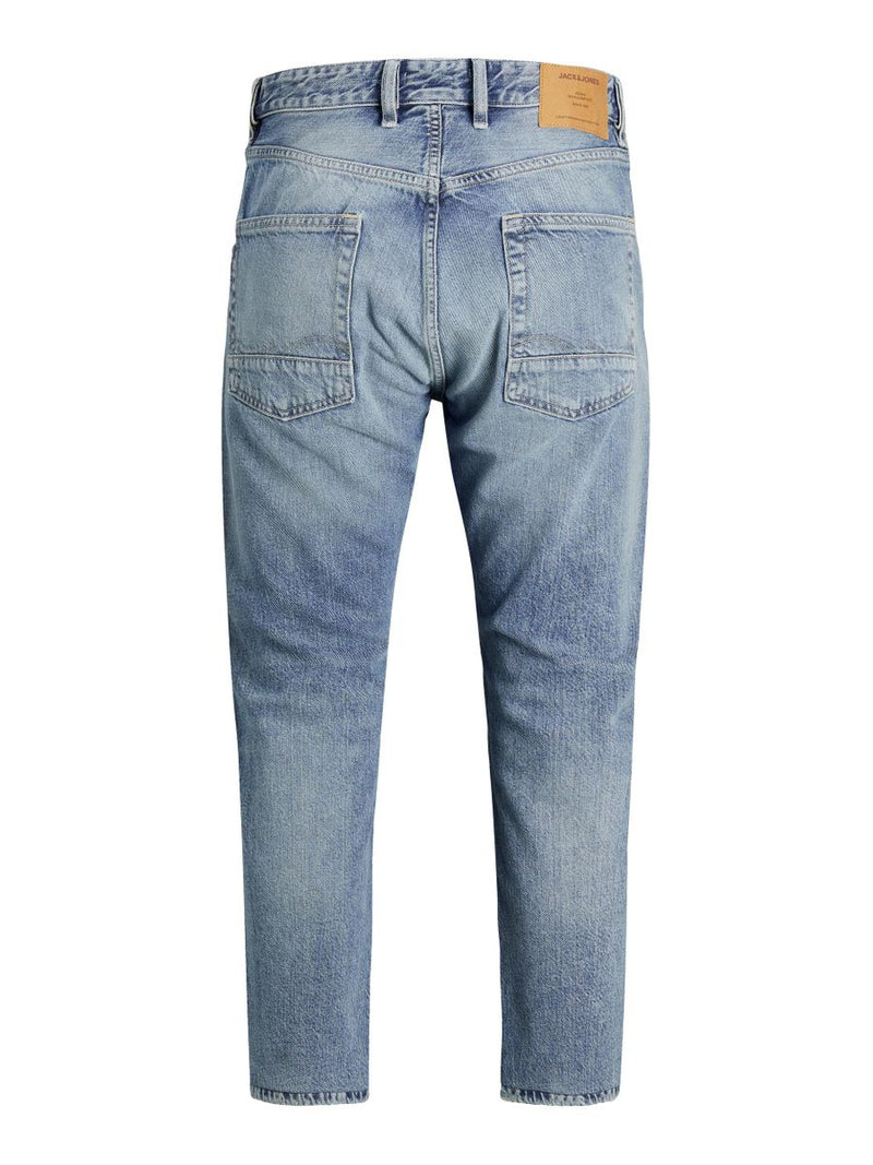 12195881 - Jeans Frank cropped, lavaggio chiaro con rotture.