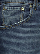 12152367 -Jeans cropped con rotture e impuntura a vista