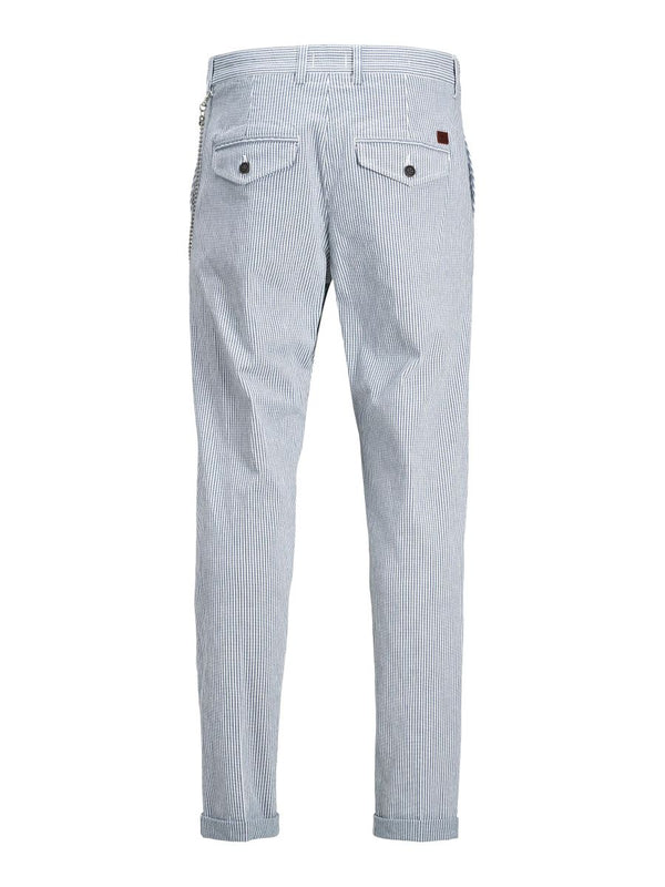 12169590 - Pantalone taglio classico con righe bicolore